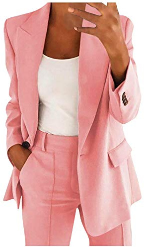Completo Donna Elegante Tailleur Blazer Completa Completo Tailleur Pantaloni e Giacca Taglie Forti da Cerimonia Tailleur Pantalone Estivo Curvy Ufficio e Lavoro Tuta Due Pezzi