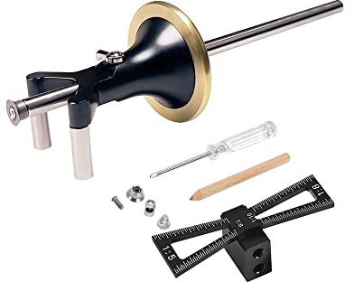 YOSELIN scriba a coda di rondine e ruota Set di utensili per la lavorazione del legno Calibri per la lavorazione del legno per tracciare linee parallele e archi di cerchio