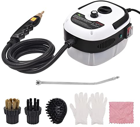 HUIOP limpiador a vapor,Limpiador de vapor de alta presión multifuncional portátil de mano 3500W Máquina de limpieza de vapor de alta temperatura Ajuste de 6 engranajes para el piso del baño de la coc
