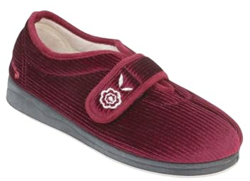 Padders Ladies Slippers 2E Fit Vulcanised