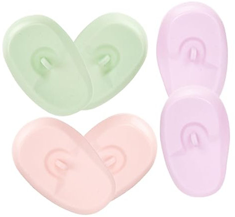 GLEAVI 3 Pairs Silicone Ear Covers for Hair Dyeing Waterproof Hair Dye Ear Protectors Heat-resistant Earmuffs for Home and Salon Use Soft and Comfortable