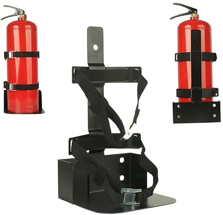 Feuerlöscher-Halterung, robuste Fahrzeughalterung, kompatibel mit 9 kg ABC, 4,5 kg CO2 oder 6,8 kg CO2-Feuerlöschern