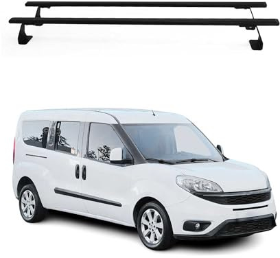 OMAC Barres de Toit Heavy Duty compatibles avec Opel Combo D 2012-2018 – 2 Barres – Acier Noir