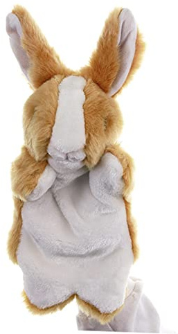 ifundom Kaninchen Plüsch Handpuppe Kinder Handpuppe Aus Sicherem Material Braun Für Geschichten Erzählen Und Interaktives Spielen Eltern Kind Kommunikation Spielzeug