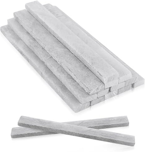 LOYORTY 200 lápices de esteatita, repuestos de pluma de jabón plana blanca, piedras de jabón naturales para soldadores, marcas extraíbles en acero fundido