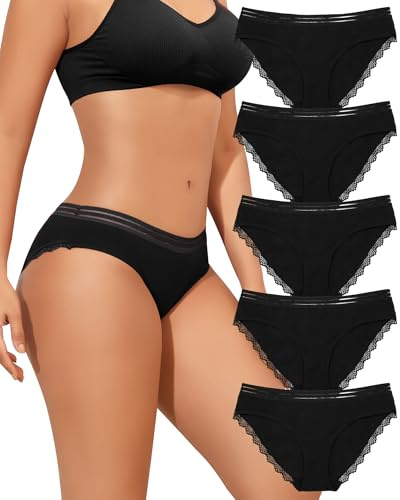 SECRET AROMA 5 Cotone Biancheria Intima delle Donne Biancheria Intima delle Donne Scava Fuori Brief Pizzo Panties Traspirante Hipster