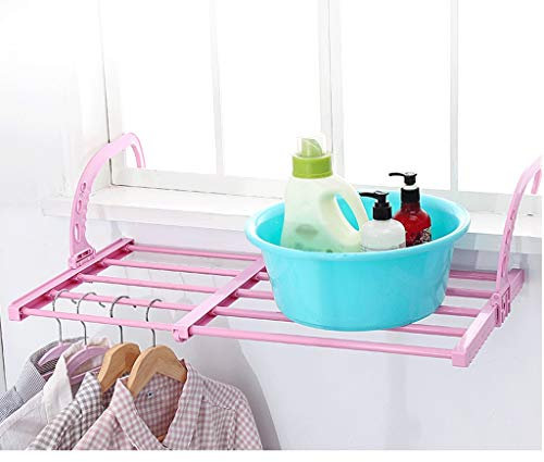 Adjustable Towel Bar Clothes Rail for Wardrobe Organizer Extendable Upper Mount Closet Hanger with Retractable Towel Holder (Black/White)