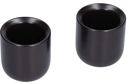 OPPWONG Tazza da tè in Ceramica, 2 Tazze in Ceramica Smussata da 100 Ml Tazze da caffè Bianche Tazze da tè Giapponesi con Parete Ispessita per Bevande Grandi, caffè Al Latte, caffè Nero,
