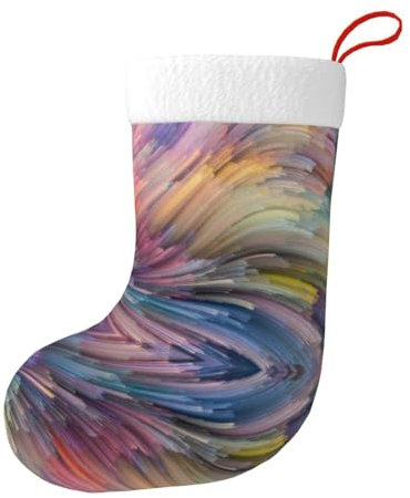 Hgbbdyyjj Dream Bunte Weihnachtsstrümpfe für Herren und Damen, Weihnachtsstrümpfe, weiches Polyester, dekorative Socken, Schwarz , Einheitsgröße