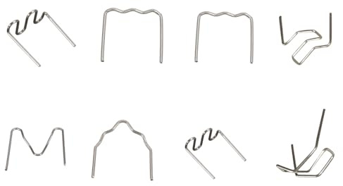 800PCS Heiße Heftklammern, Kunststoff Schweißgerät Klammern 8 Typen Heiße Hefter Edelstahl Hot Staples Schweißen Reparatur Heißhefter für Autostoßstange Rissreparatur