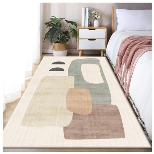 Ergocar Moqueta lavable, fácil de limpiar, moderna, antideslizante, para dormitorio, salón, entrada, comedor