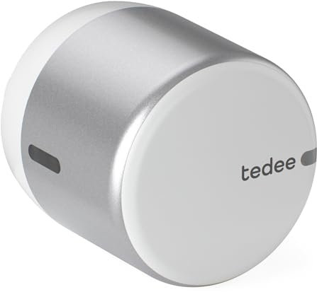 tedee GO2 Cerradura Inteligente Retrofit para La Puerta, Cerradura Digital con Bloqueo Automático y App, Seguridad Smart lock Acceso sin Llave