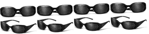 GAROZATION 8stücke Pinhole Brille Für Augenpflege Effektive Sehverbesserung Und Augentraining Tragbare Gitterbrille Für Weitsichtigkeit Für Erwachsene