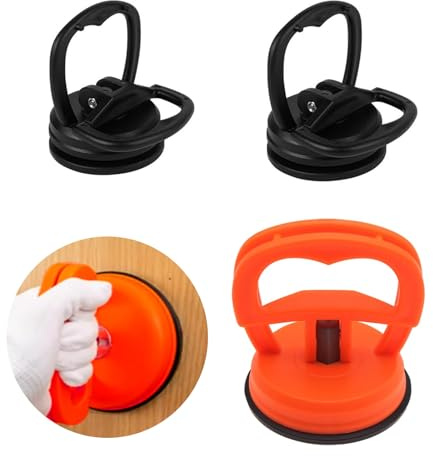 Dryxog 3 Pezzi Dent Puller Car Kit Riparazione Ammaccature Auto Ventose Extra Forti Alta Potenza di Aspirazione Tirabolli Maniglia a Ventosa per Carrozzeria Vetro Piastrelle e Schermo (2S+1L)