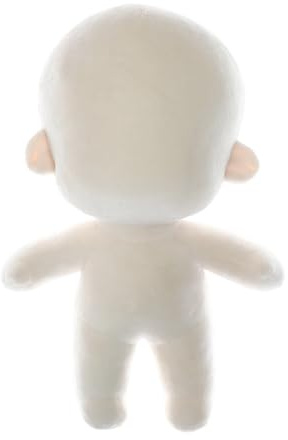 Base de muñeca de algodón lavable de 20 cm para creaciones artísticas, figura segura de tela desnuda para exhibiciones de coleccionistas, cuerpo de muñeca personalizable