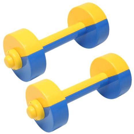 HOOTNEE Plastic Boys and Girls Dumbbells Small Barbell Set for Kindergarten Children, Lightweight Dual-color Morning Exercise Fitness Equipment,