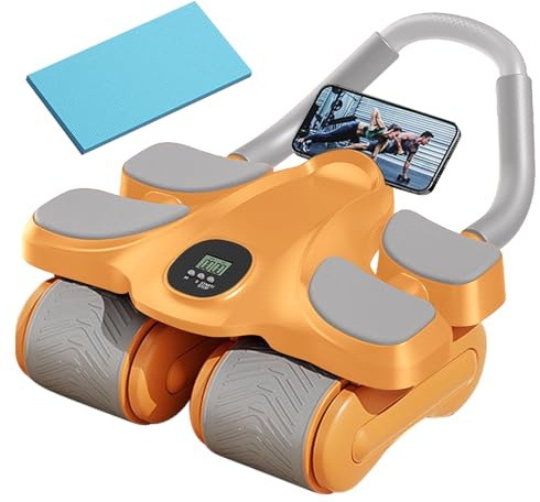 Rullo per addominali con cuscinetto per le ginocchia, con supporto per gomito, per uomini e donne, casa, palestra, ufficio, appartamento, rafforzamento muscolare del tronco, fitness