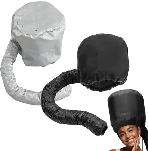 PHYNDR 2 Stück Haartrockenhaube Aufsatz, Trockenhauben für Haare, Föhnhaube, Haube für Föhn Verstellbare, Einfach zu Benutzen für Naturlocken, Texturiertes Haar, Schnelles Styling & Trocknen