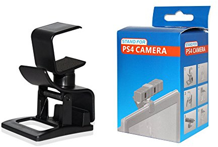 OSTENT TV Clip Mount Stand Holder Compatible for Sony PS4 Eye Camera Sensor