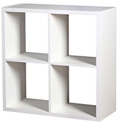 Mirjan24 Bücherregal Sensi R3, Fächer Raumteiler, Aktenregal, Aufbewahrung, Dekoregal, Standregal, Medienschrank, Medienregal, Universal Regal (Weiß Molet)
