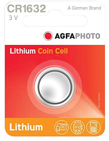 AGFA Pile bouton lithium type CR1632 Blister de 1