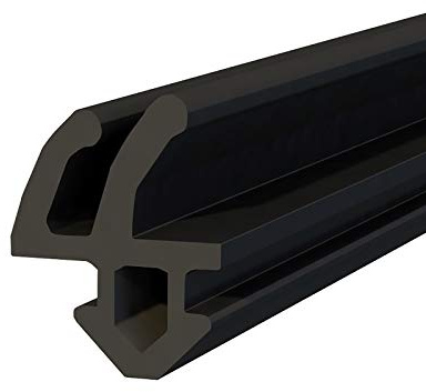 DQ-PP Joint de fenêtre | Noir | 100 m | S-1388 Rehau | Fenêtre en PVC | Joint d'étanchéité en caoutchouc | Joint de fenêtre en plastique | Joint profilé en aluminium
