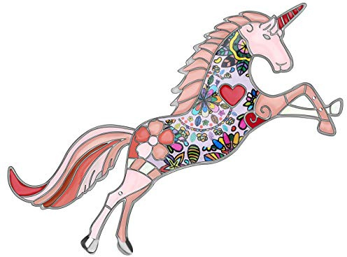 DUOWEI Leckeres 6 Farben Einhorn Pferd Brosche Fancy Einhorn Anstecknadel Kleidung Schal Zubehör für Frauen Mädchen Schmuck Geschenke