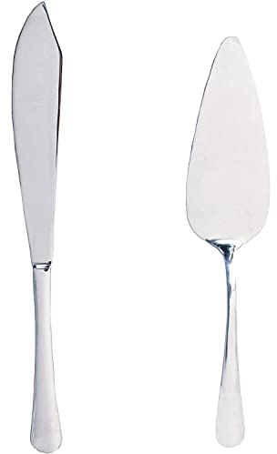 Besch Set di Pala e coltelli per Dolci di 2 Pezzi in Acciaio Inossidabile (Pala e Coltello per Dolci)