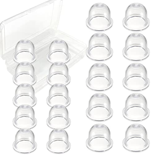 ZAMDOE Ampoule d'amorçage à Essence 19 mm et 22 mm Universelle pour tronçonneuses, Coupe-Bordures, souffleurs, débroussailleuse, Tondeuse à Gazon (Transparent, 20 pièces)