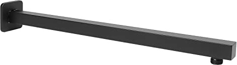 HarJue Duscharm, Regenduschkopf-Verlängerungsverlängerung, mit Flansch und Teflonband, aus dickem Edelstahl für Badezimmer Regenduschkopf (50,8 cm, mattschwarz)