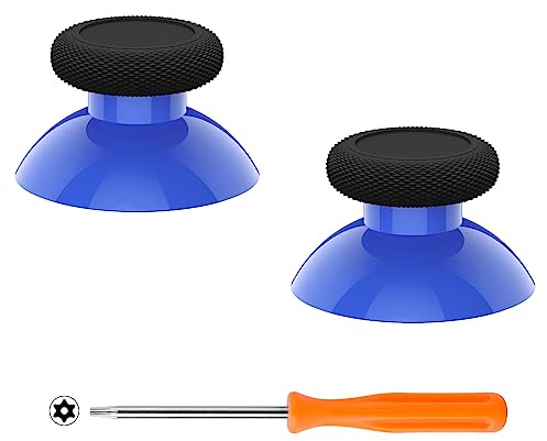 eXtremeRate 2 farbige Thumbsticks für Xbox Series X/S Controller,für Xbox One Standard/One X/S/Elite V1,Analog Stick Joystick Analogsticks Aufsätze Zubehör-Blau&Schwarz