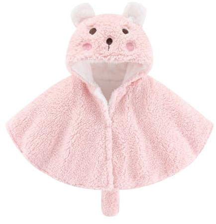 Lifup Giacche Bambino Invernali, Giacca del Mantello del Cappotto di Inverno della Faux Pelliccia della Neonata Vestiti Caldi Spessi Rosa 1-2 anno