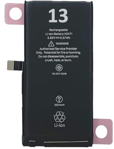 OnlyTech - Batteria di ricambio Premium per iPhone 13-3227mAh - con adesivo