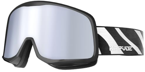 KAPVOE Skibrille Snowboard Brille für Brillenträger Herren Damen Jugend Schneebrille OTG 100% UV-Schutz Ski Goggles Kompatibler Helm Anti Fog Ski brille für Skifahren und Bergsteigen K0705