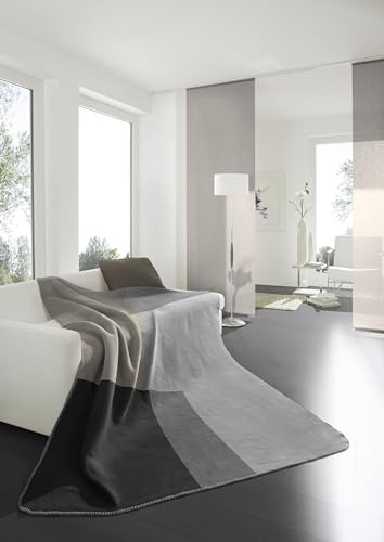 biederlack Wohndecke QUADER (BL 150x200 cm) BL 150x200 cm braun Decke Kuscheldecke Sofadecke Couchdecke Plate