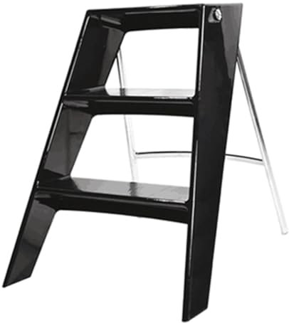 Home Klar Acryl Tritthocker Garten 3 Schritt Trittleiter Faltbar in Spalte Ecke Zu Setzen H24.8 x L17.3 x W20.5 rutschfeste Breitere Pedal Kommerziellen Tritthocker Klappbar
