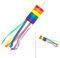 TUKNN Mangas De Viento Arcoíris, Mangas De Viento para Asta De Bandera Al Aire Libre, Decoraciones Colgantes Coloridas, Mangas de Viento del Arco Iris, Manga de Viento para Exteriores