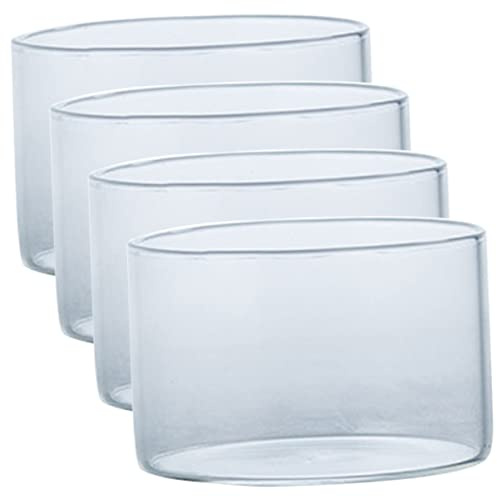 Zerodeko 2 ensembles Coupes À Dessert En Verre Verres À Parfait Coupes À Yaourt Coupes À Parfait Avec Couvercles Coupes À Glace Coupes À Yaourt Pudding Verres 4 pièces * 2