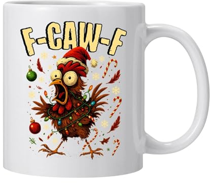 Yidueace Del Gallo,350ml Bicchiere In Ceramica Con Gallo | Tazze Divertenti Per Tè E Caffè,Per Casa Ufficio Vacanza Compleanno Natale Vino Succo Latte Uomini Amici Famiglia Colleghi