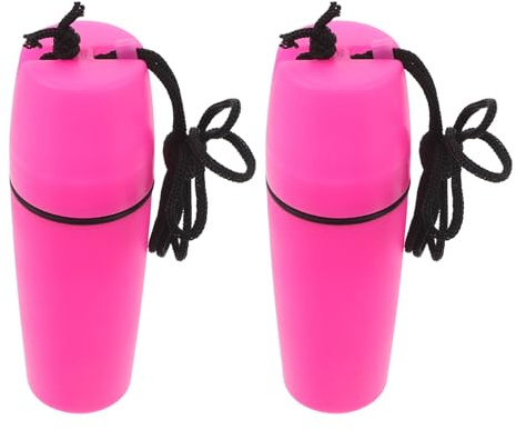 Veemoon Caja Seca para Buceo y Playa, 2 Unidades, Recipiente Cilíndrico Rosa, Contenedor de Almacenamiento Resistente y Portátil para Deportes Acuáticos y Actividades al Aire Libre