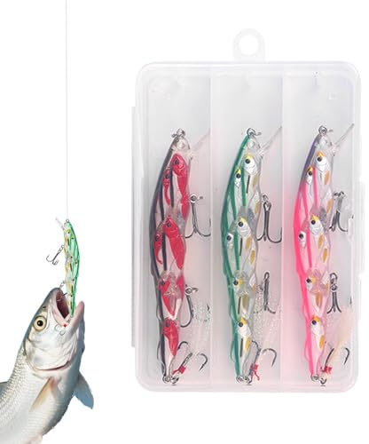 Generisk abborre | 3 stycken långsamt sjunkande med | abborre | för fiskare vid sjön, floden, stranden, damm, crappie, gös,