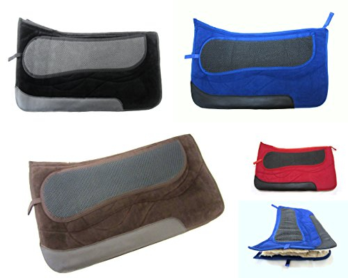 PS Pferdeartikel Westernpad Square, Sandwichpad, 2 Kammern - Spezial - Farbe braun