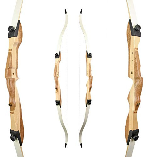 RAGIM Recurvebogen, Bogen, Sportbogen, Take Down Black Wildcat Plus Plus 68 Zoll lang