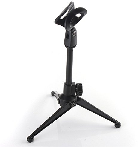 TuToy Desktop Tisch Adjustable Metall Stativ Mikrofon Mic Ständer Halter Mit Clip