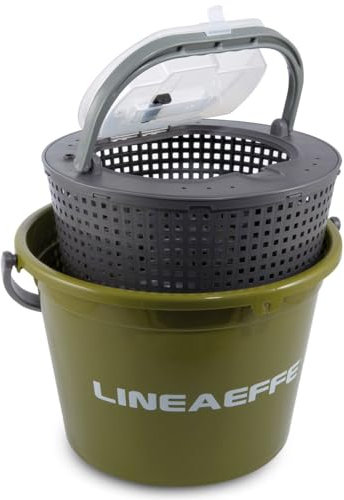 Lineaeffe Contenitori per Il Vivo da Pesca Traina Secchio Viver 3 18 lt 40 cm Mare Barca