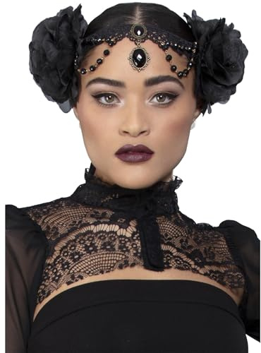 Smiffys Fever Kopfschmuck mit Rosenverzierung Halloween
