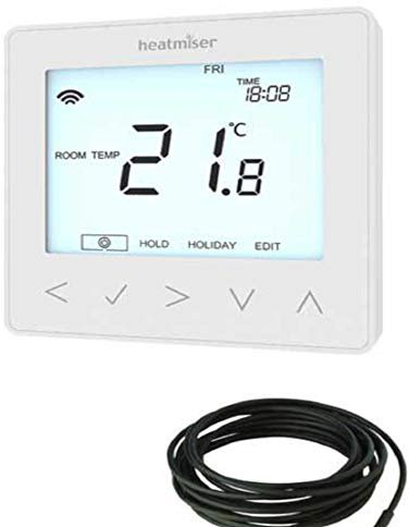 Kudos-Trading - Heatmiser Neo-E Smart Stat Electric Underfloor Heating Thermostat Works with NeoHub Gen 2 Giving Interface with Apple, Alexa & Google Giving Smart Controls.