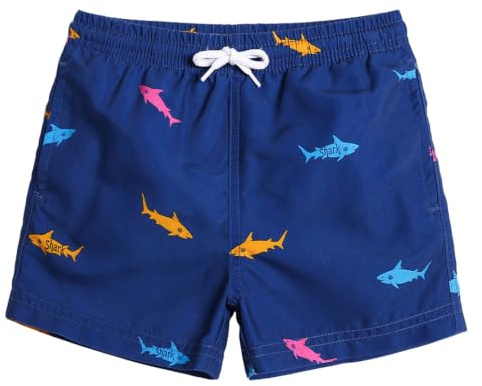 maamgic Bañador Niño Troncos de Natación Secado rápido Interior de Malla Pantalones Cortos Impresos,Peces de Colores,10-12 años