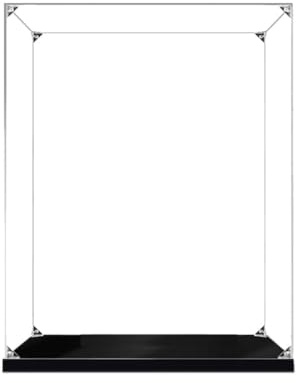 Hosdiy Acryl Vitrine für Mini Schloss 40478 Modell | 20x20x24 cm, 2mm, Staubdicht, zum Selbstmontierbare, Transparent Schaukasten für Sammlerstücke, Modellautos, Figuren