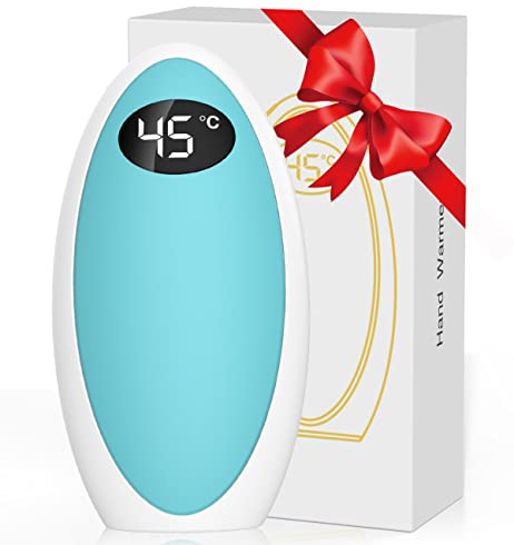 Handwärmer Elektrische, gabless Handwärmer Powerbank 5200mAh, Handwärmers USB wiederaufladbar, tragbare Taschenwärmer Handwärmers für Outdoor, Camping, Winter Geschenk für Kinder Frauen Mann